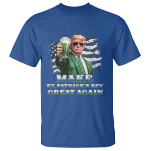 Make St Patricks Day Great Again Trump T Shirt Funny Irish American Flag TS10 Royal Blue Print Your Wear