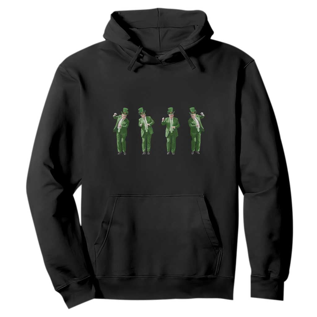 Dancing Trump Funny St Patricks Day Hoodie TS10 Black Print Your Wear
