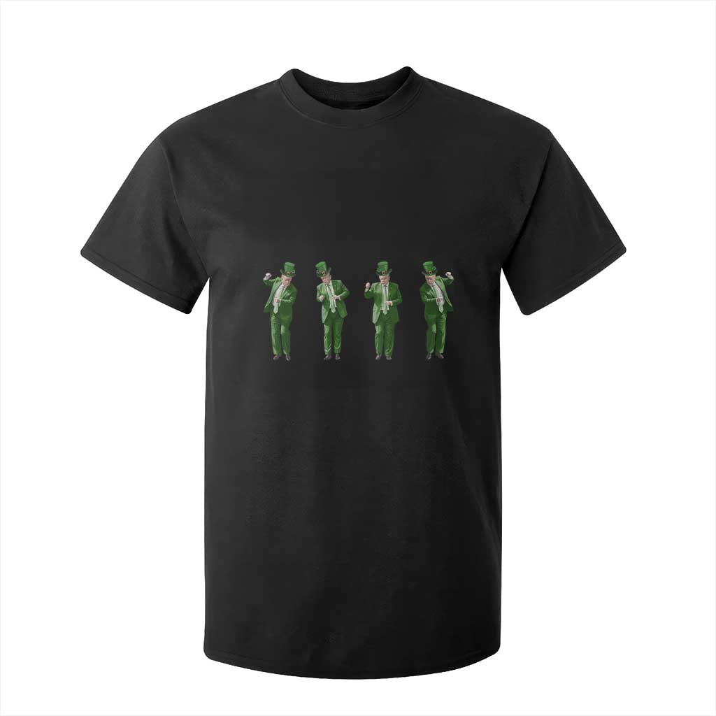 Dancing Trump Funny St Patricks Day T Shirt For Kid TS10 Black Print Your Wear
