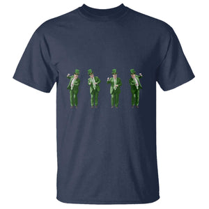 Dancing Trump Funny St Patricks Day T Shirt TS10 Navy Print Your Wear
