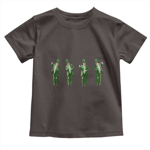 Dancing Trump Funny St Patricks Day Toddler T Shirt TS10 Dark Chocolate Print Your Wear