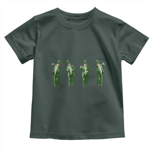 Dancing Trump Funny St Patricks Day Toddler T Shirt TS10 Dark Forest Green Print Your Wear