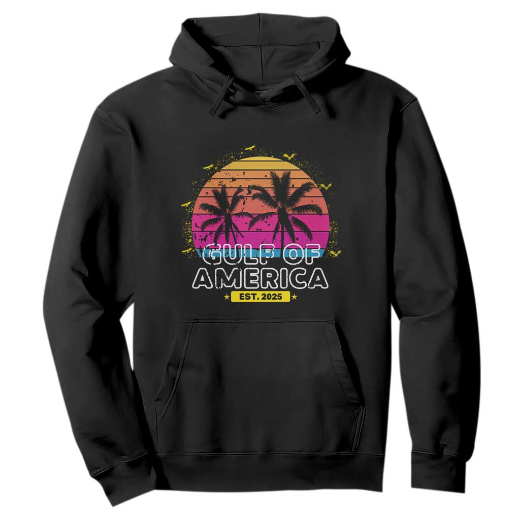 Welcome To America's Gulf Hoodie Est 2025 Retro Vintage Summer Vibes TS10 Black Print Your Wear