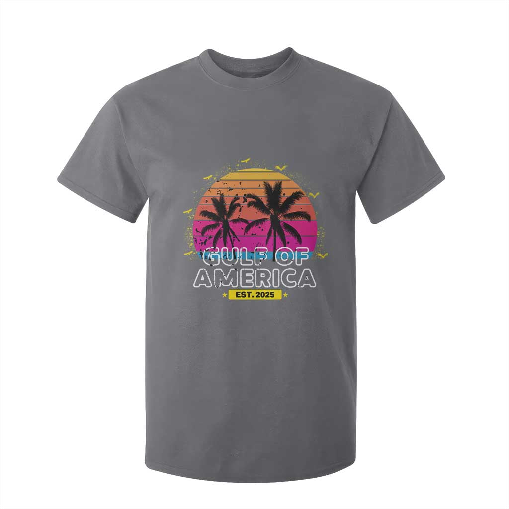 Welcome To America's Gulf T Shirt For Kid Est 2025 Retro Vintage Summer Vibes TS10 Charcoal Print Your Wear