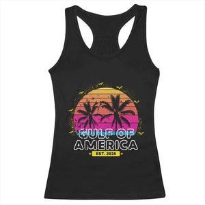 Welcome To America's Gulf Racerback Tank Top Est 2025 Retro Vintage Summer Vibes TS10 Black Print Your Wear