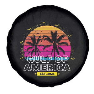 Welcome To America's Gulf Spare Tire Cover Est 2025 Retro Vintage Summer Vibes TS10 Print Your Wear