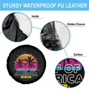 Welcome To America's Gulf Spare Tire Cover Est 2025 Retro Vintage Summer Vibes TS10 Print Your Wear