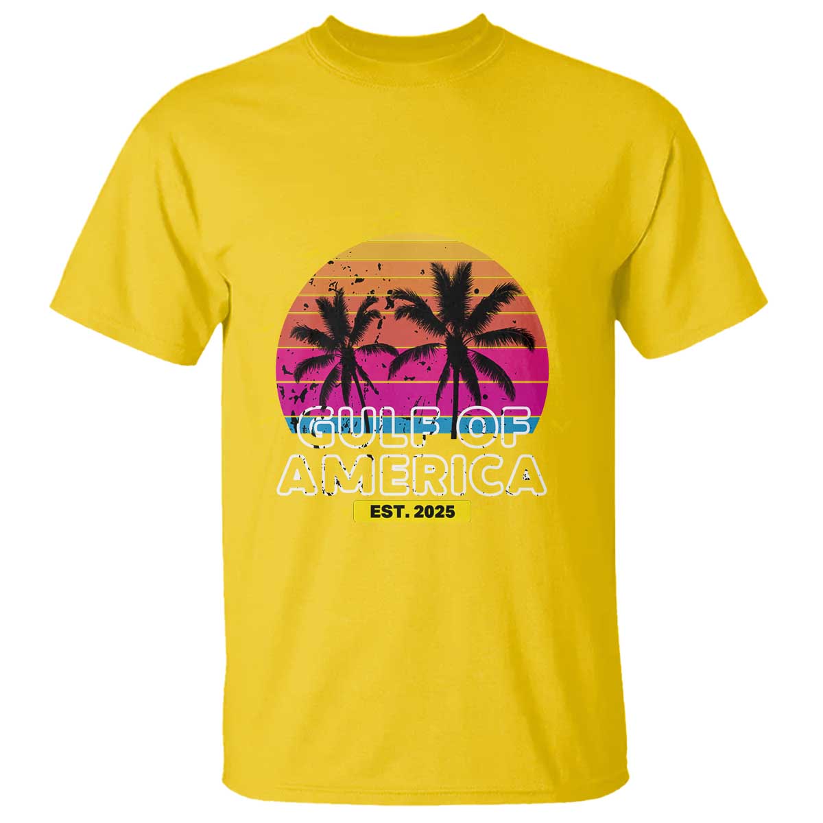 Welcome To America's Gulf T Shirt Est 2025 Retro Vintage Summer Vibes TS10 Daisy Print Your Wear
