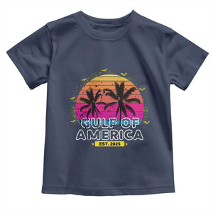 Welcome To America's Gulf Toddler T Shirt Est 2025 Retro Vintage Summer Vibes TS10 Navy Print Your Wear