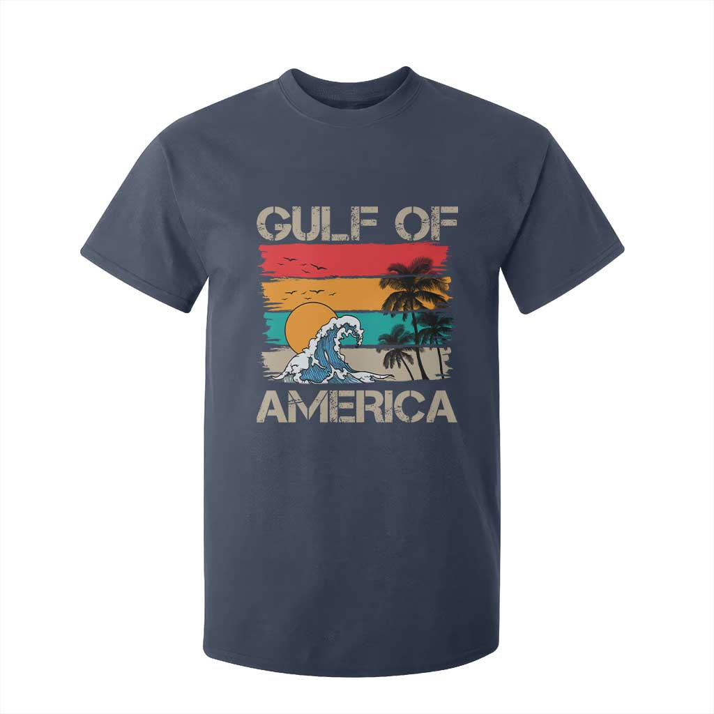 Gulf Of USA T Shirt For Kid Funny Beach Summer Vacation Retro Vintage TS10 Navy Print Your Wear
