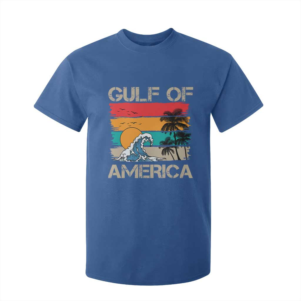 Gulf Of USA T Shirt For Kid Funny Beach Summer Vacation Retro Vintage TS10 Royal Blue Print Your Wear