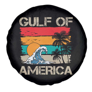 Gulf Of USA Spare Tire Cover Funny Beach Summer Vacation Retro Vintage TS10 Print Your Wear
