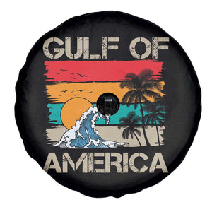 Gulf Of USA Spare Tire Cover Funny Beach Summer Vacation Retro Vintage TS10 Print Your Wear