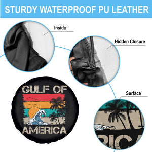 Gulf Of USA Spare Tire Cover Funny Beach Summer Vacation Retro Vintage TS10 Print Your Wear