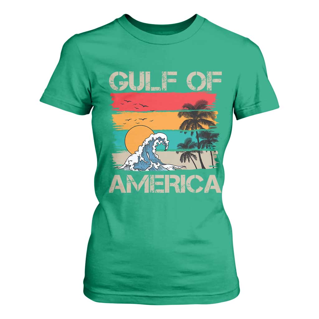 Gulf Of USA T Shirt For Women Funny Beach Summer Vacation Retro Vintage TS10 Irish Green Print Your Wear