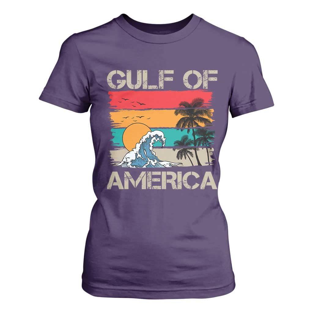 Gulf Of USA T Shirt For Women Funny Beach Summer Vacation Retro Vintage TS10 Purple Print Your Wear
