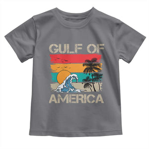 Gulf Of USA Toddler T Shirt Funny Beach Summer Vacation Retro Vintage TS10 Charcoal Print Your Wear