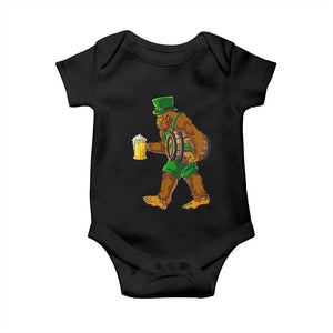 St Patricks Day Bigfoot Baby Onesie Sasquatch Beer Funny Party Shamrock TS10 Black Print Your Wear