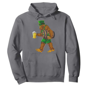St Patricks Day Bigfoot Hoodie Sasquatch Beer Funny Party Shamrock TS10 Charcoal Print Your Wear