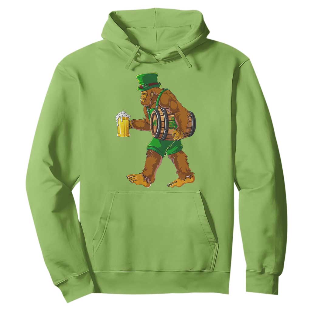 St Patricks Day Bigfoot Hoodie Sasquatch Beer Funny Party Shamrock TS10 Lime Print Your Wear