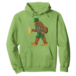 St Patricks Day Bigfoot Hoodie Sasquatch Beer Funny Party Shamrock TS10 Lime Print Your Wear