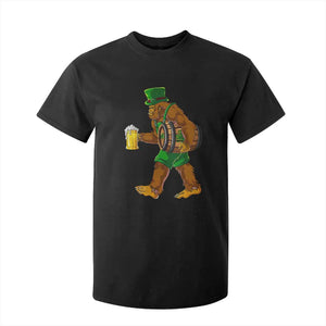 St Patricks Day Bigfoot T Shirt For Kid Sasquatch Beer Funny Party Shamrock TS10 Black Print Your Wear