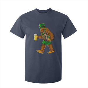 St Patricks Day Bigfoot T Shirt For Kid Sasquatch Beer Funny Party Shamrock TS10 Navy Print Your Wear