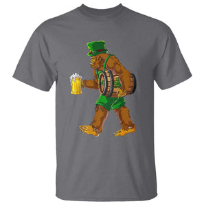 St Patricks Day Bigfoot T Shirt Sasquatch Beer Funny Party Shamrock TS10 Charcoal Print Your Wear