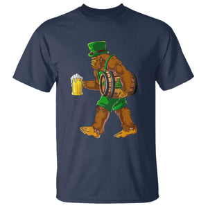 St Patricks Day Bigfoot T Shirt Sasquatch Beer Funny Party Shamrock TS10 Navy Print Your Wear