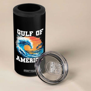 Gulf Of USA America 4 in 1 Can Cooler Tumbler President Trump Funny Gulf Mexico Summer Vibes TS10 Print Your Wear