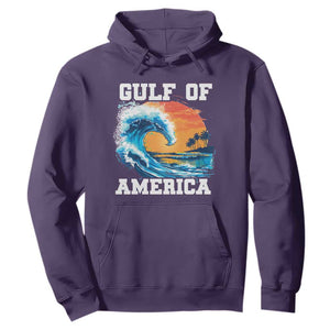 Gulf Of USA America Hoodie President Trump 2025 Funny Gulf Mexico Summer Vibes TS10 Purple Print Your Wear