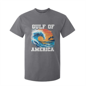 Gulf Of USA America T Shirt For Kid President Trump 2025 Funny Gulf Mexico Summer Vibes TS10 Charcoal Print Your Wear