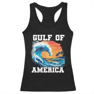Gulf Of USA America Racerback Tank Top President Trump 2025 Funny Gulf Mexico Summer Vibes TS10 Black Print Your Wear