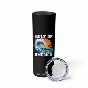 Gulf Of USA America Skinny Tumbler President Trump Funny Gulf Mexico Summer Vibes TS10 Print Your Wear