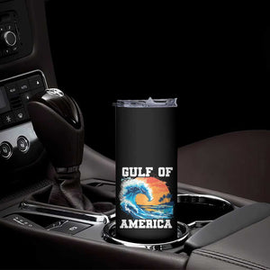 Gulf Of USA America Skinny Tumbler President Trump Funny Gulf Mexico Summer Vibes TS10 Print Your Wear