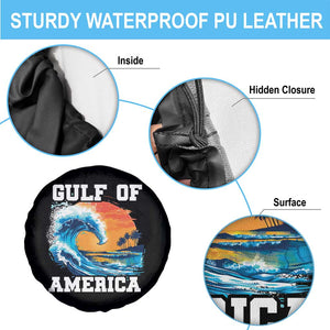 Gulf Of America Spare Tire Cover President Trump Funny Gulf Mexico Summer Vibes TS10 Print Your Wear