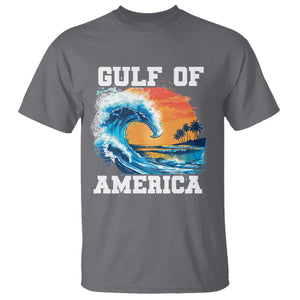 Gulf Of USA America T Shirt President Trump 2025 Funny Gulf Mexico Summer Vibes TS10 Charcoal Print Your Wear