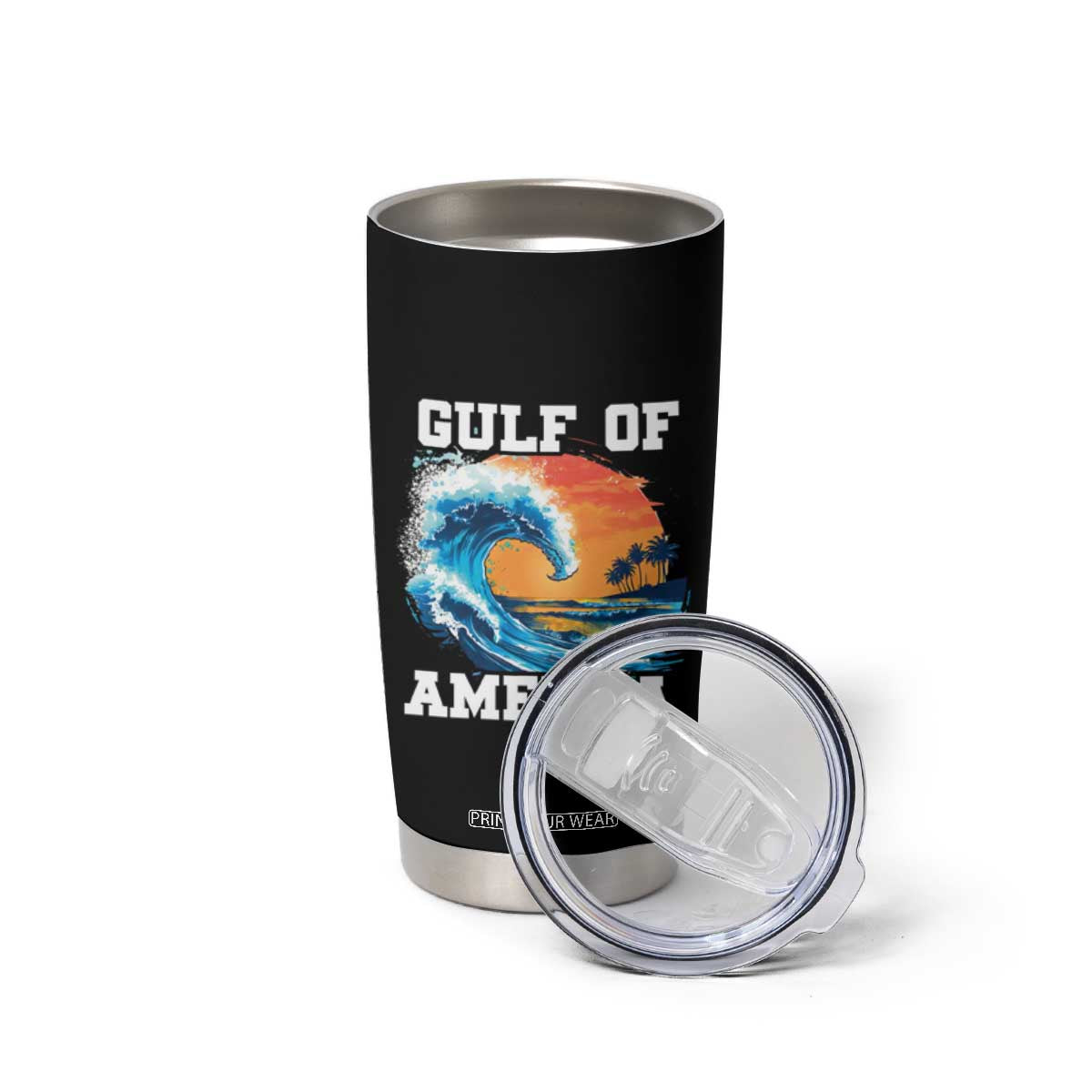 Gulf Of USA America Tumbler Cup President Trump Funny Gulf Mexico Summer Vibes TS10 Print Your Wear