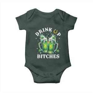 Drink Up Bitches Funny St Patricks Day Baby Onesie Irish Beer Lovers TS10 Print Your Wear