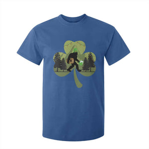 St Patricks Day Bigfoot T Shirt For Kid Sasquatch Irish Beer Lovers Shamrock Clover Leaf TS10 Royal Blue Print Your Wear