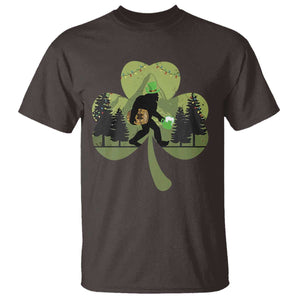 St Patricks Day Bigfoot T Shirt Sasquatch Irish Beer Lovers Shamrock Clover Leaf TS10 Dark Chocolate Print Your Wear