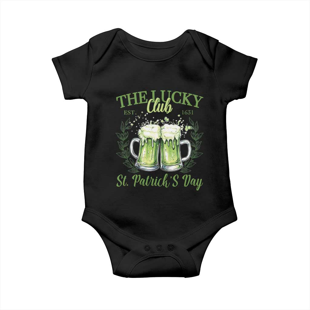 Irish Cat Eating Ramen Noodles Cute Anime St Patrick's Day Baby Onesie The Lucky Club TS10 Black Print Your Wear