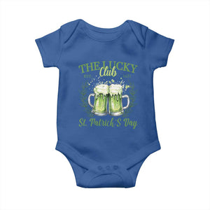 Irish Cat Eating Ramen Noodles Cute Anime St Patrick's Day Baby Onesie The Lucky Club TS10 Royal Blue Print Your Wear