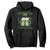 Irish Cat Eating Ramen Noodles Cute Anime St Patrick's Day Hoodie The Lucky Club TS10 Black Print Your Wear
