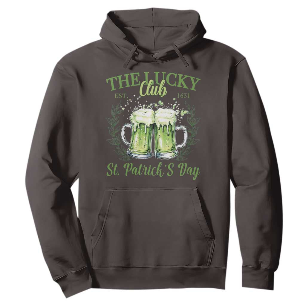 Irish Cat Eating Ramen Noodles Cute Anime St Patrick's Day Hoodie The Lucky Club TS10 Dark Chocolate Print Your Wear