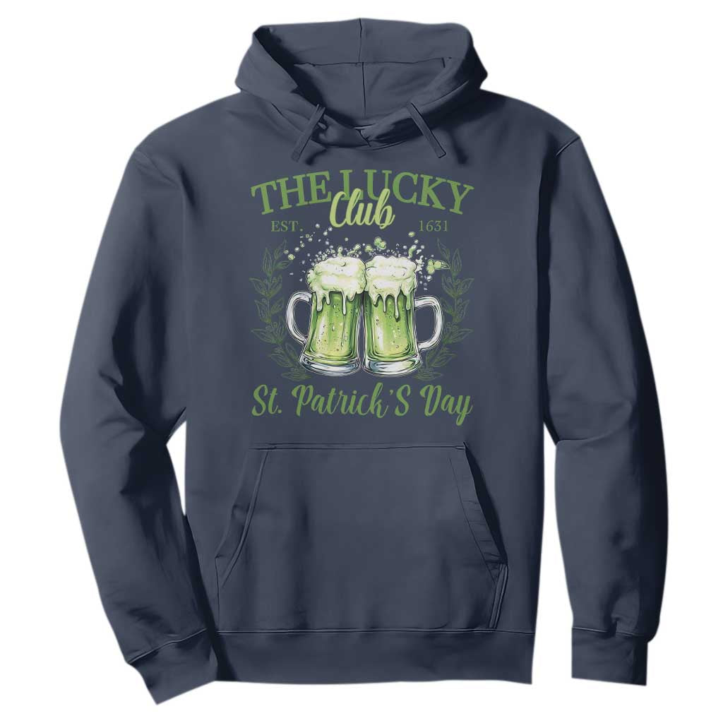 Irish Cat Eating Ramen Noodles Cute Anime St Patrick's Day Hoodie The Lucky Club TS10 Navy Print Your Wear