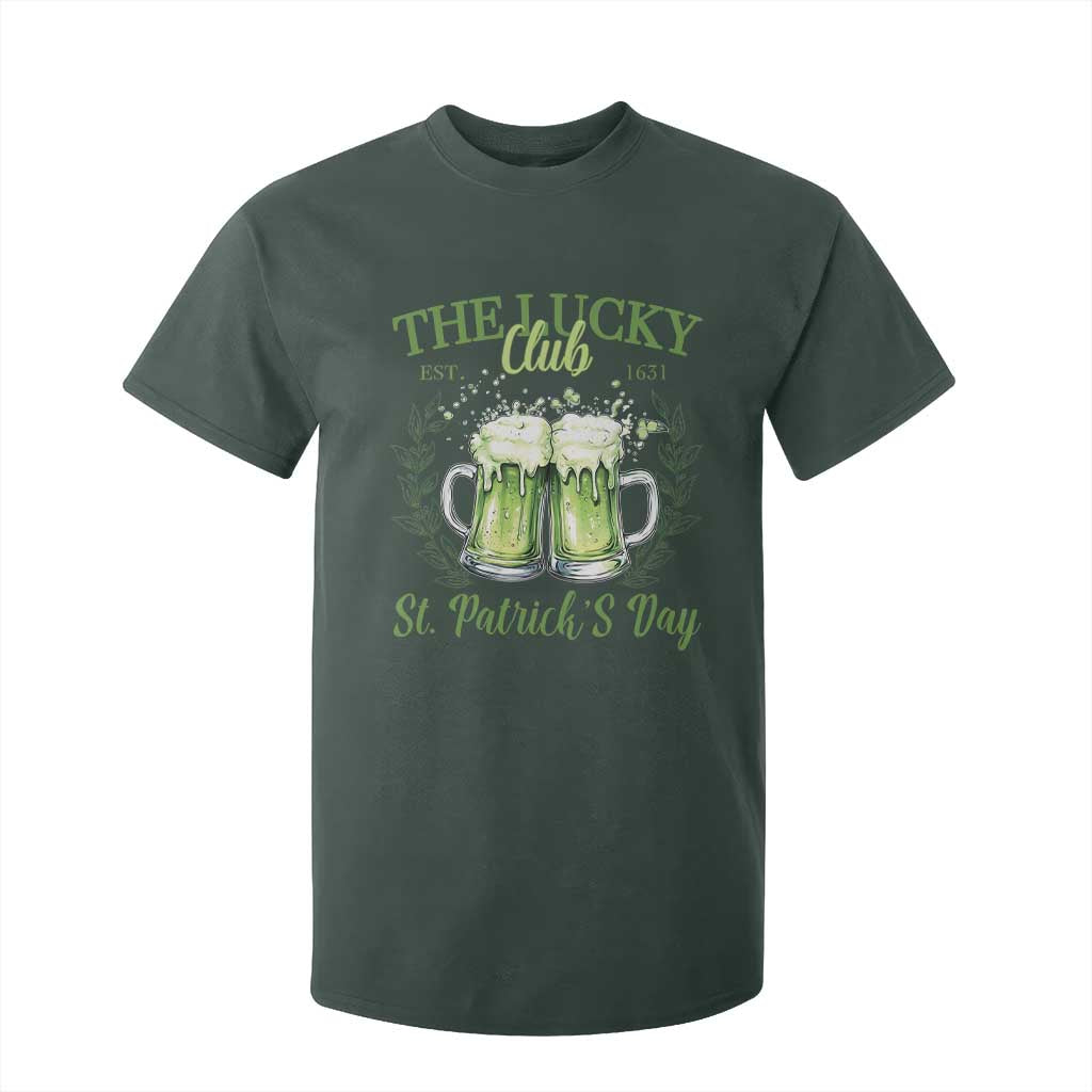 Irish Cat Eating Ramen Noodles Cute Anime St Patrick's Day T Shirt For Kid The Lucky Club TS10 Dark Forest Green Print Your Wear