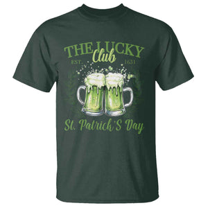 Irish Cat Eating Ramen Noodles Cute Anime St Patrick's Day T Shirt The Lucky Club TS10 Dark Forest Green Print Your Wear
