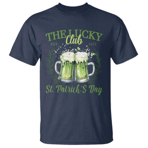 Irish Cat Eating Ramen Noodles Cute Anime St Patrick's Day T Shirt The Lucky Club TS10 Navy Print Your Wear