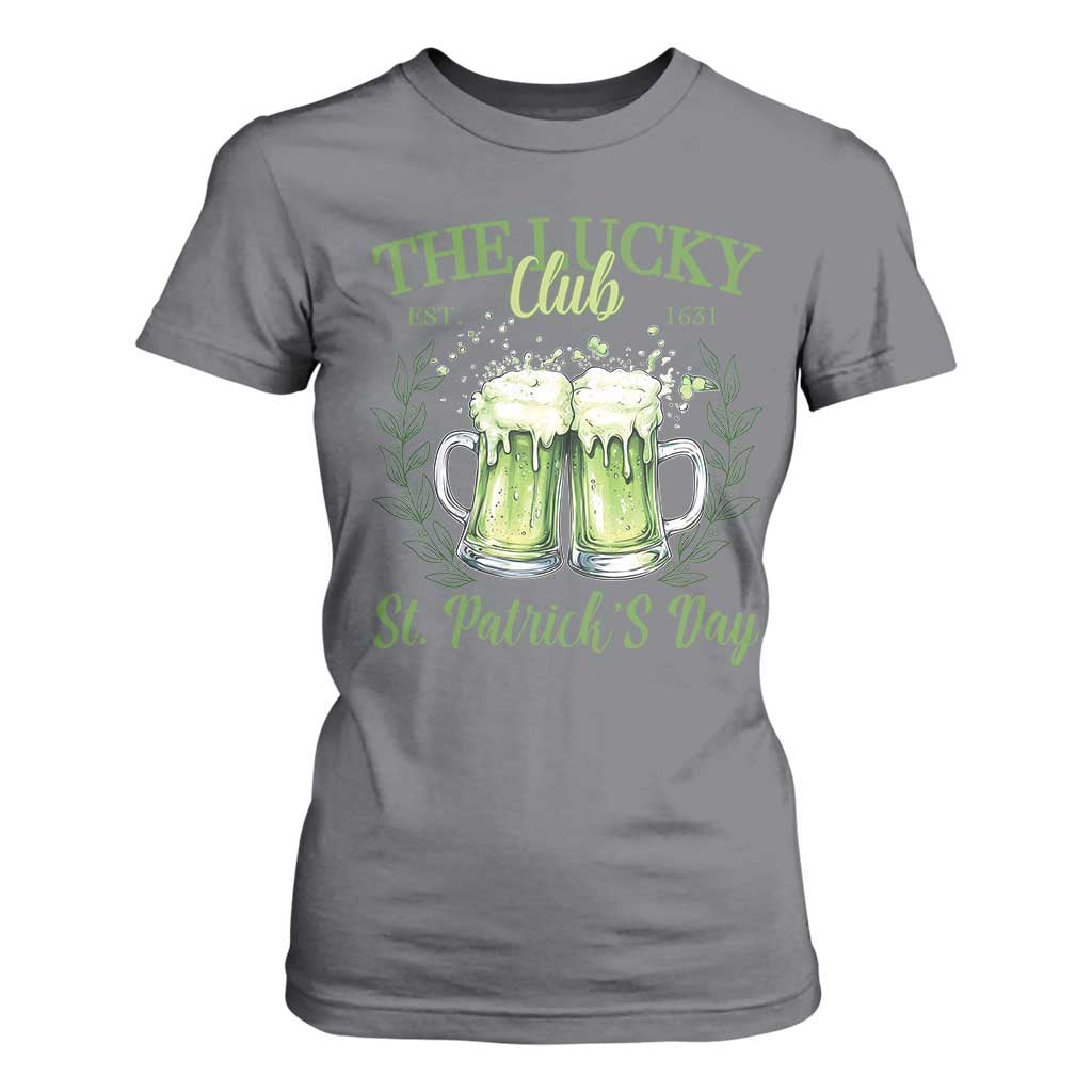 Irish Cat Eating Ramen Noodles Cute Anime St Patrick's Day T Shirt For Women The Lucky Club TS10 Charcoal Print Your Wear